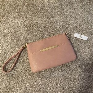 Charming Charlie wristlet, pink